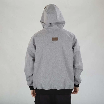 Kurtka Diil Przejściowa ZIP Naszywka szara