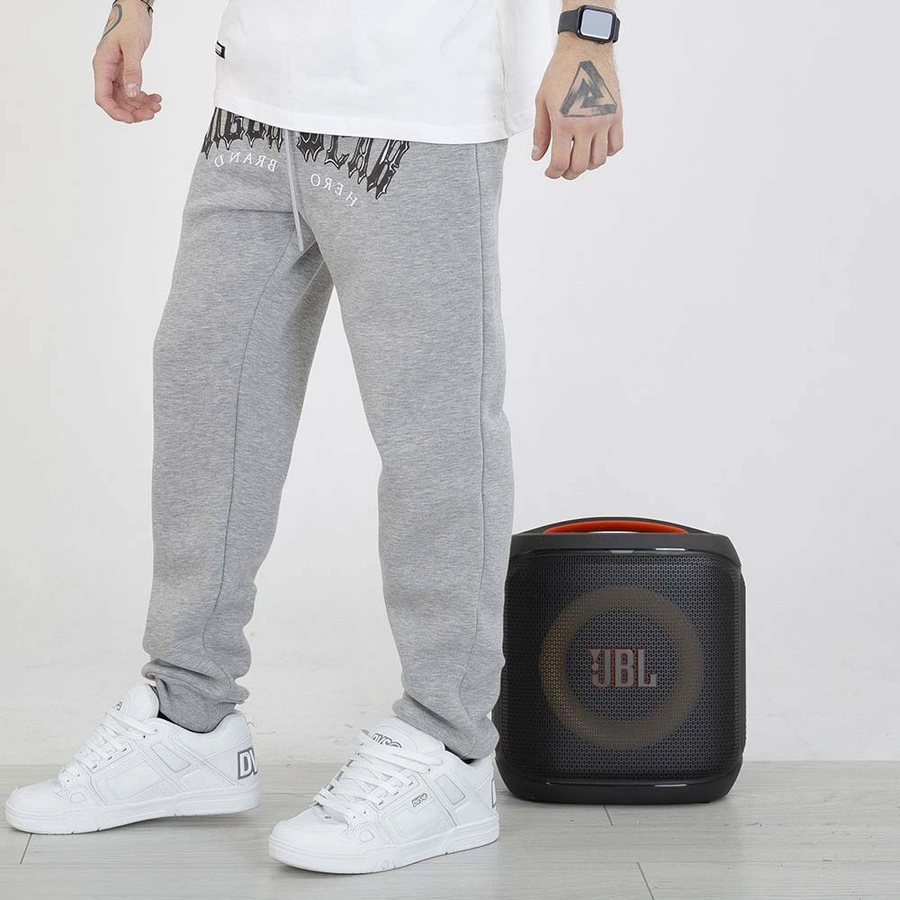 Spodnie Dresowe Jigga Wear Trap Logo szare