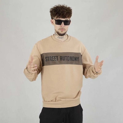 Bluza Street Autonomy Crewneck Com beżowa