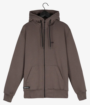 Bluza Elade ZIP Hoodie Patch brązowa