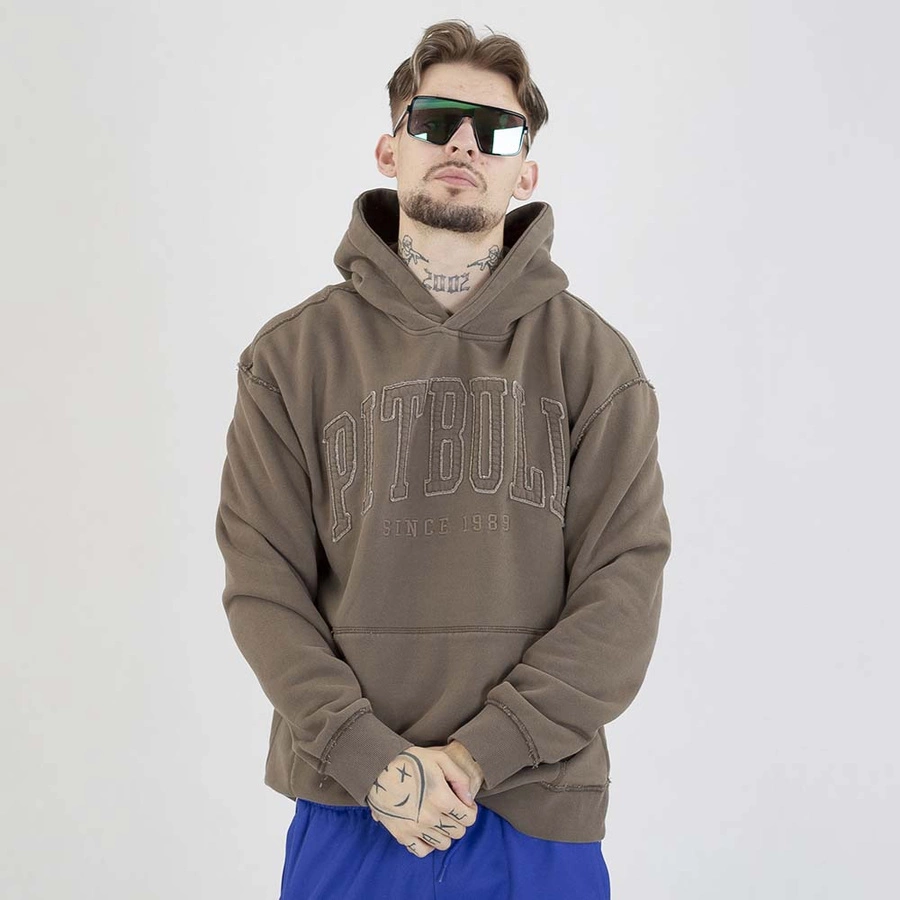 Bluza Pit Bull Hoodie Orlando szarobrązowa