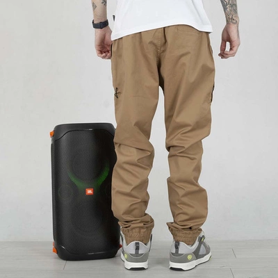 Spodnie Jogger Stoprocent Classic Black Tag Haftbark brązowe