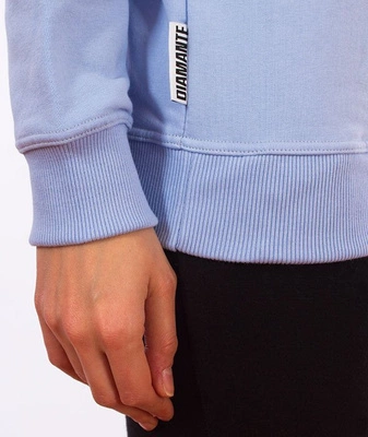 Diamante-DI Crewneck Damski Bluza Błękitna