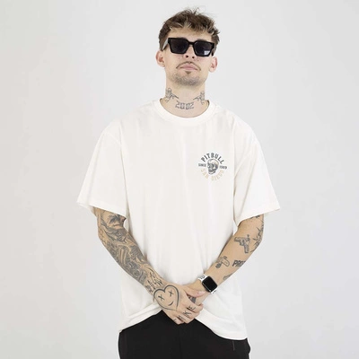 Koszulka Pit Bull Skull Logo biała