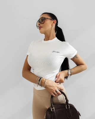 Koszulka Olavoga Fioery ecru