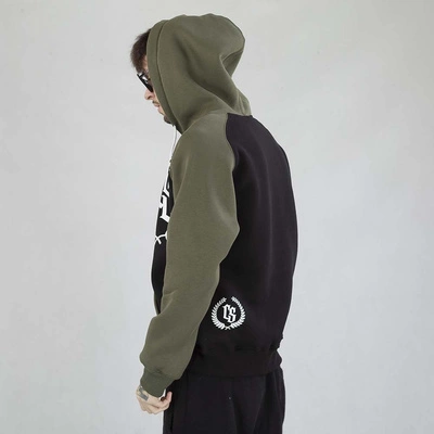 Bluza Hoodie Ciemna Strefa CS Reglan czarna khaki