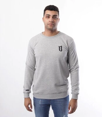 Biuro Ochrony Rapu-Classic BorCrew Bluza Jasny Szary
