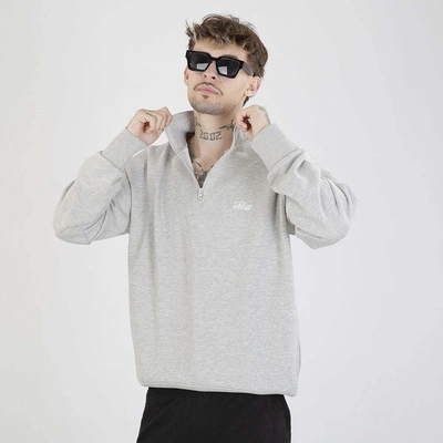 Bluza Prosto Crewneck Essential Half Zip szara