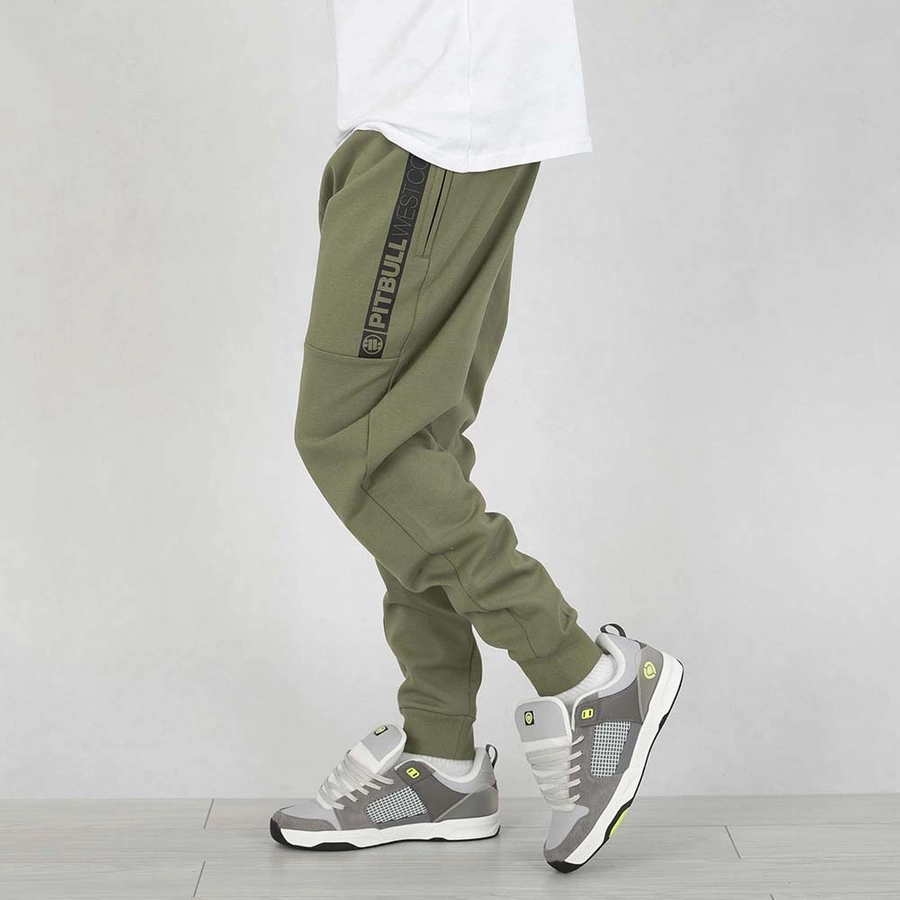 Spodnie dresowe Pit Bull Saturn oliwkowe