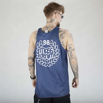 Tank Mass Base Back granatowa czerwona