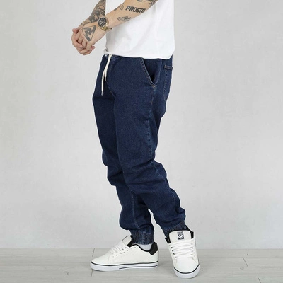Spodnie Jogger SSG Slim Small Logo ciemno niebieskie