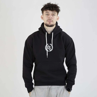 Bluza Hoodie Ciemna Strefa Oversize CS Laur czarna biała