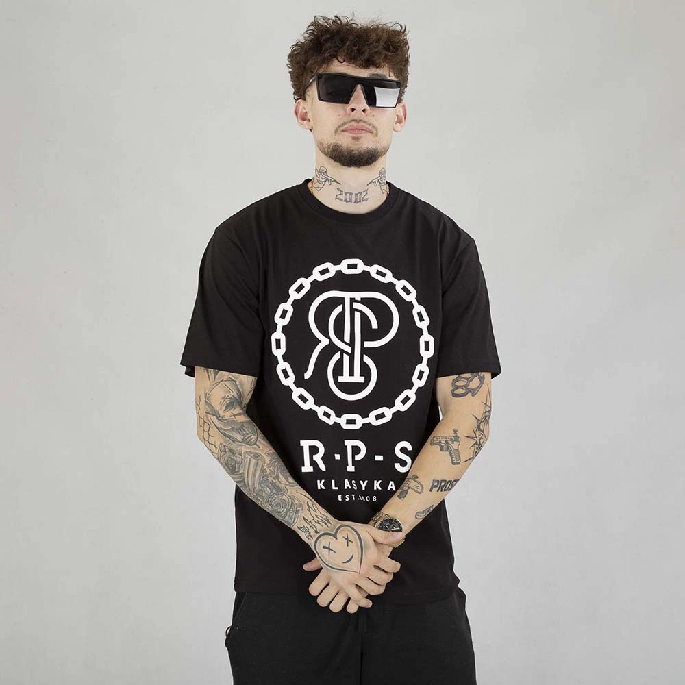 Koszulka RPS Rysiu Peja Solufka Premium Chain Haft czarna