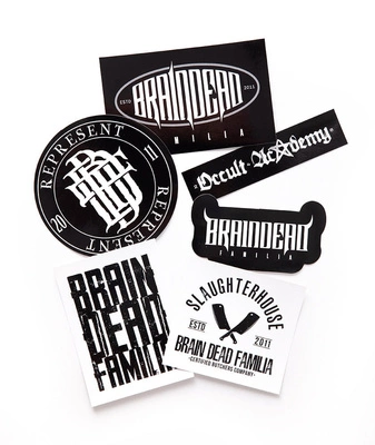 Zestaw Naklejek Brain Dead Familia 2024 Sticker Pack