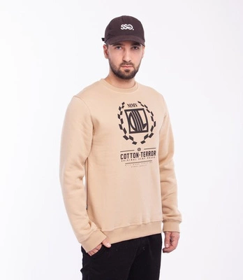 DIIL RACTER Bluza bez Kaptura Beżowy