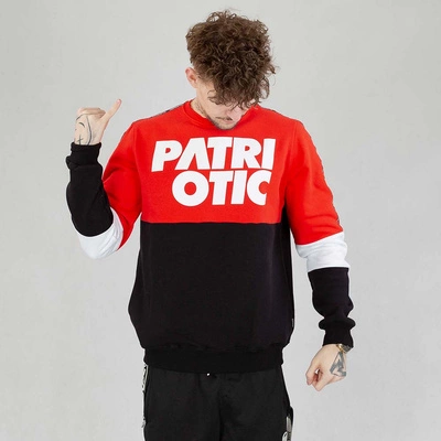 Bluza Patriotic Crewneck Cls Line biało czarno czerwona