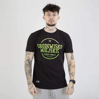 Koszulka Środowisko Miejskie Theme 2.0 czarna zielona