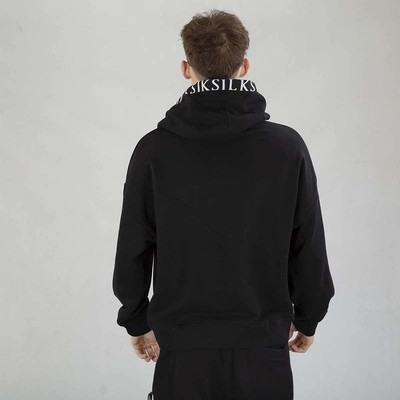 Bluza Hoodie SikSilk SS-26859 czarna