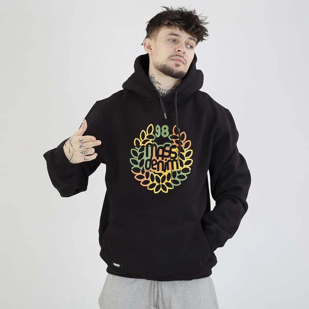 Bluza Mass Hoodie Patchwork czarna