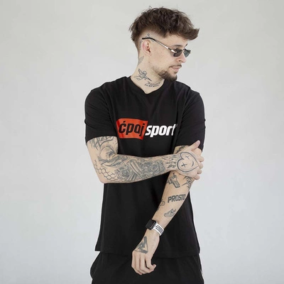 Koszulka Stoprocent Ćpaj Sport Logo czarna