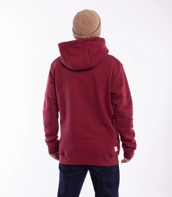 Biuro Ochrony Rapu BORCREW THE CREW Bluza z kapturem Bordowy