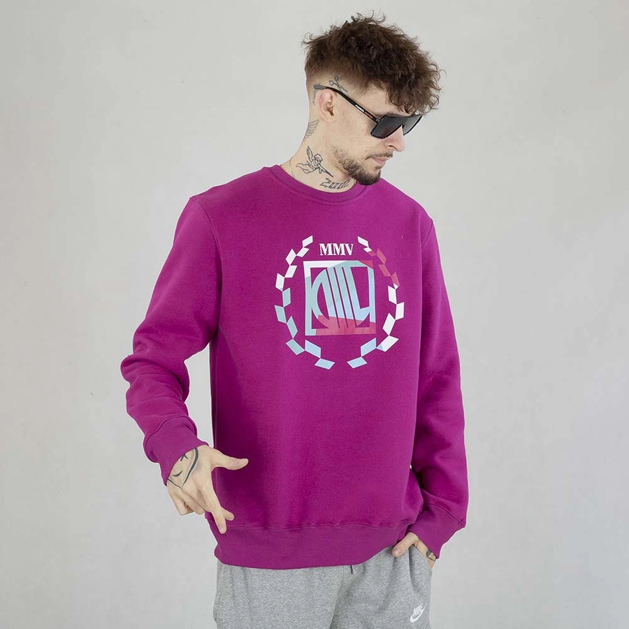 Bluza Diil Crewneck Big Color fioletowa