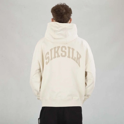 Bluza Hoodie SikSilk Graphic SS-26802 beżowa