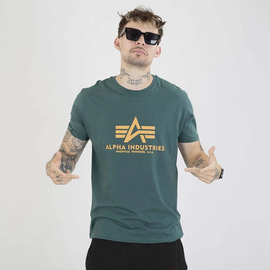 Koszulka Alpha Industries Basic 100501 zielona