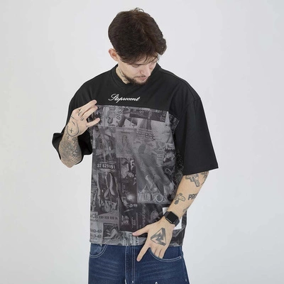 Koszulka Stoprocent Jersey Flyers czarna szara