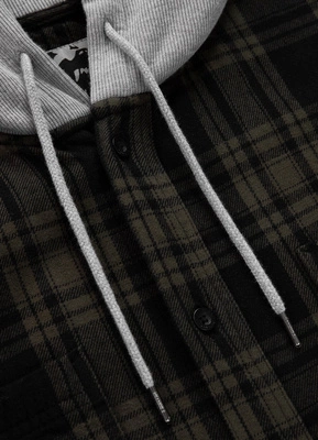 Koszula Pit Bull Flanelowa Woodson oliwkowo czarna