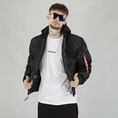 Kurtka Alpha Industries MA-1 ZH Back Print 128113 czarno kolorowa 