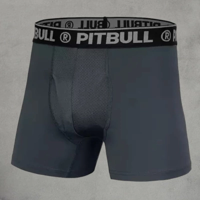 Pit Bull Bokserki 3 Pack Sport Mikrofibra oliwkowe grafitowe czarne
