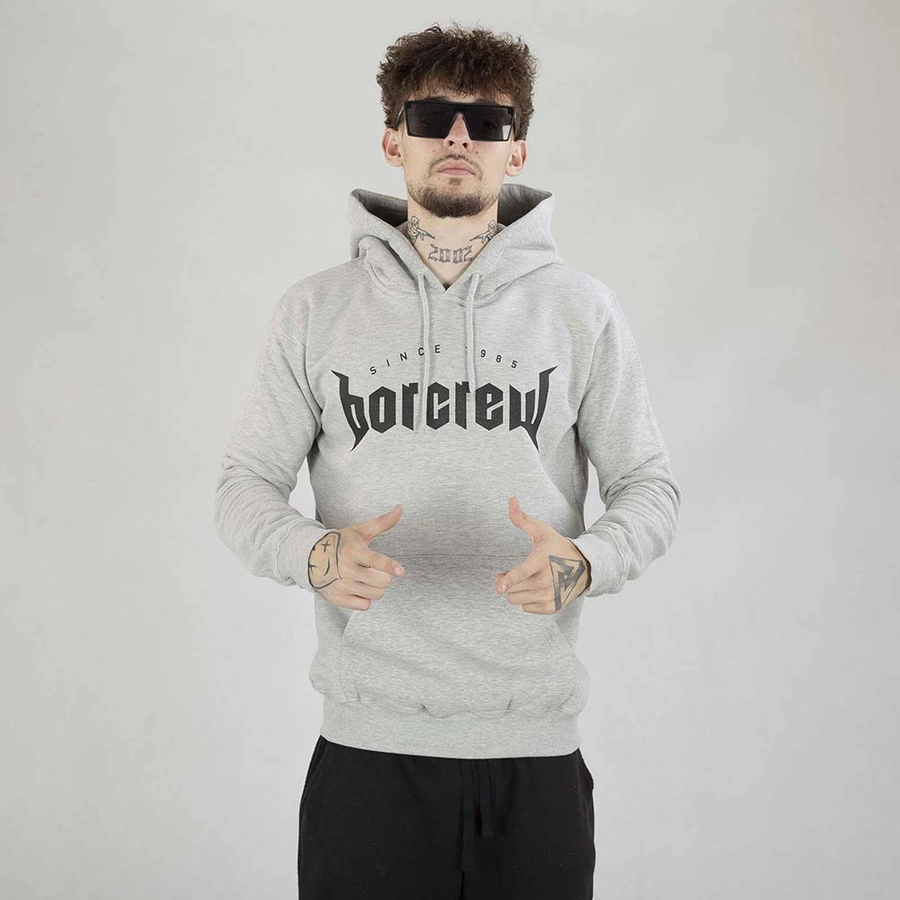 Biuro Hoodie Ochrony Rapu-Metal Jasny Szary