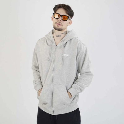Bluza Prosto Hoodie ZIP Logo szara