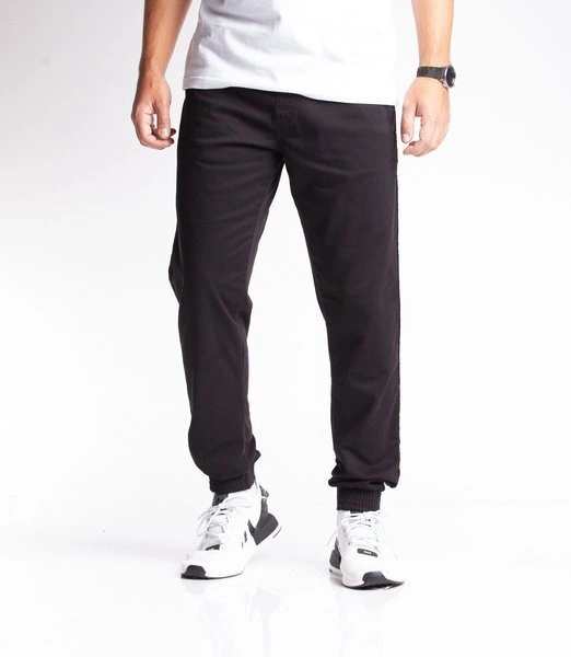 Biuro Ochrony Rapu FIT NEW Spodnie Jogger Guma Strecz Czarny Jeans