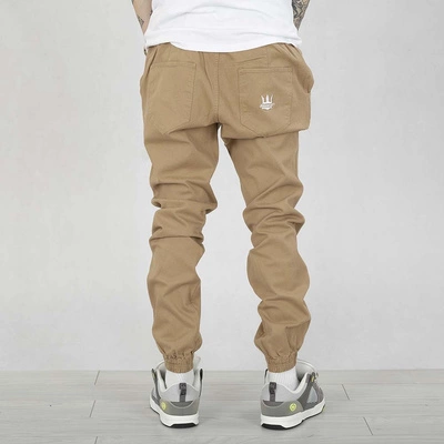 Spodnie Jogger Jigga Wear Crown beżowe