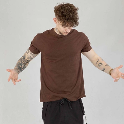 Koszulka Niemaloga 190 One Color brązowa