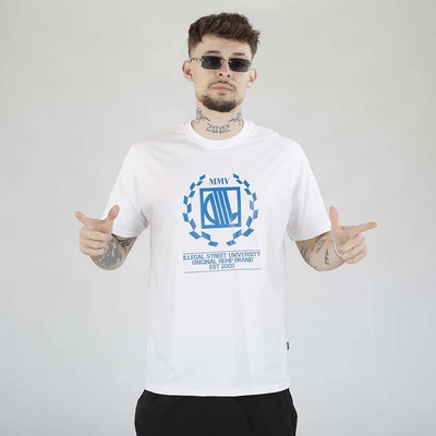 Koszulka Diil Laur biała niebieska