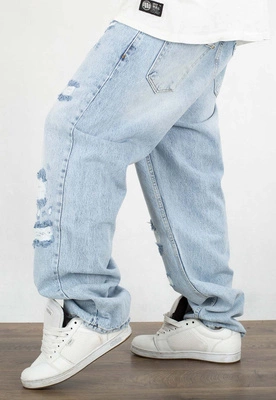 Spodnie Baggy I8 Denim BAG68 jasne niebieskie