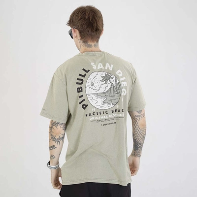 Koszulka Pit Bull Planet Surf szarozielona