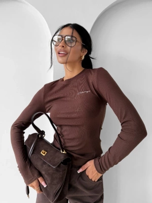 Bluzka Olavoga Sae brązowa