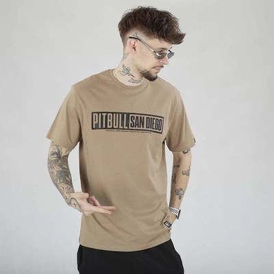 Koszulka Pit Bull Eighty Nine Dog beżowa