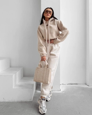 Bluza Olavoga Hoodie Frost Layer beżowa