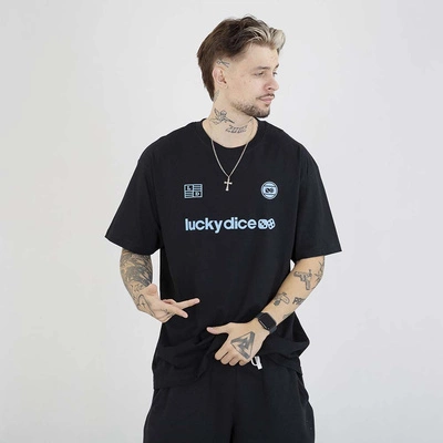 Koszulka Lucky Dice Baggy Lucky Dice Represent czarna niebieska