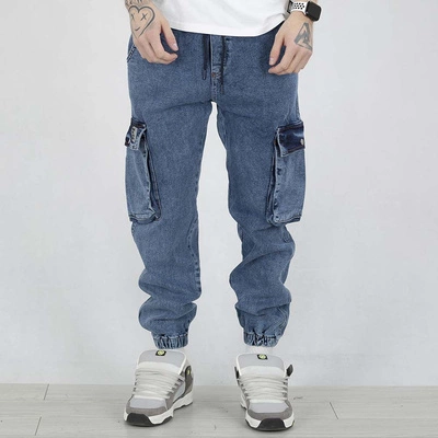 Spodnie Jogger I8 Denim BOY31 niebieskie