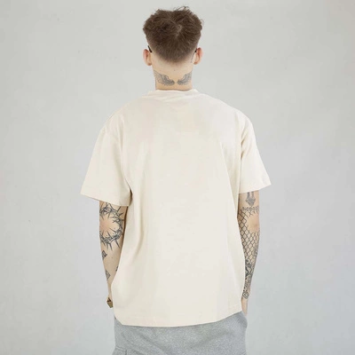 Koszulka SikSilk Logo SS-26804 beżowa