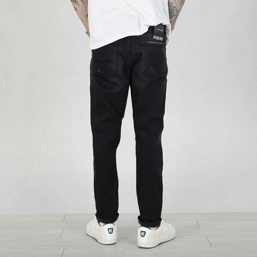 Spodnie Regular I8 Denim BOY22 black jeans