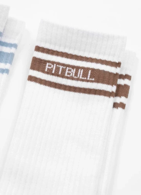 Skarpety Pit Bull High Crew Hilltop Thin 3pak białe