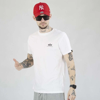 Koszulka Alpha Industries Basic Small Logo 188505 biała