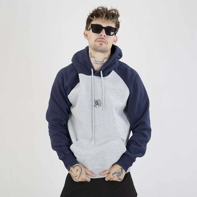Bluza Diil Hoodie Reglan szara granatowa
